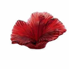 Статуэтка Цветок Daum Hibiscu 11 см цвет красный