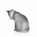 Статуэтка Lalique "Кошка" 17 см (13267)