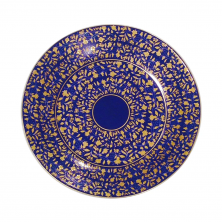 Хлебная тарелка синяя Deshoulieres VIGNES 15.2см (4368)