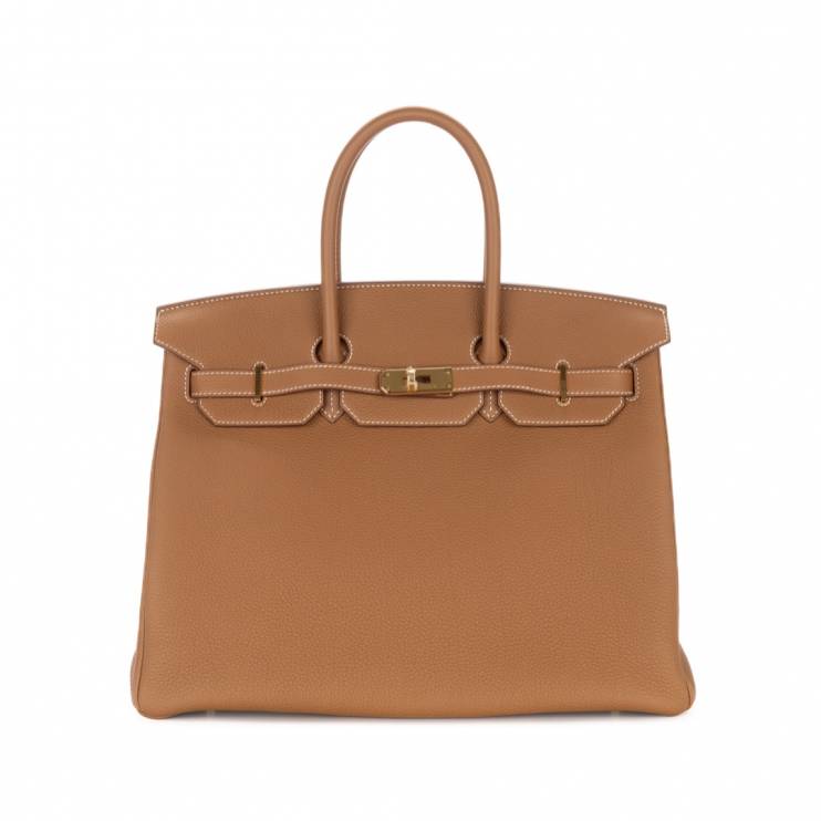 Hermès Birkin 35 Gold Togo Gold Hardware Bag (15471)
