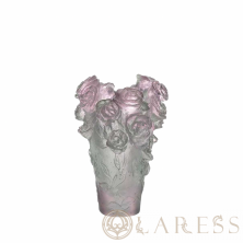 Ваза Daum Rose Passion нумерованная серия 7см розовый, зеленый (8872)