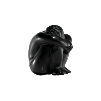 Статуэтка Lalique Nu Медитирующая черная, 6 см (10973)