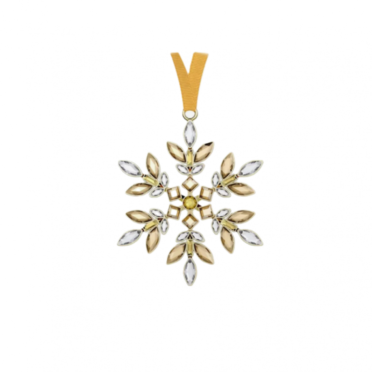 Christmas tree decoration Swarovski Gem Holiday Ornament "Snowflake", 9.3x7.5cm (16773)