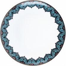 Плоская тарелка DESHOULIERES DHARA BLEU 30см (4274)