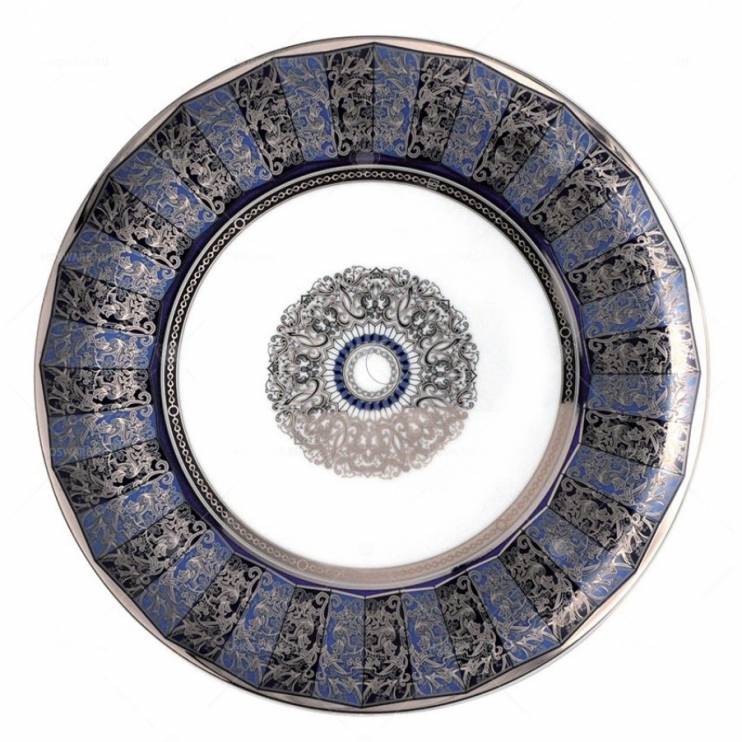 Блюдо для торта Bernardaud Eventail Bleu 31см (9576)