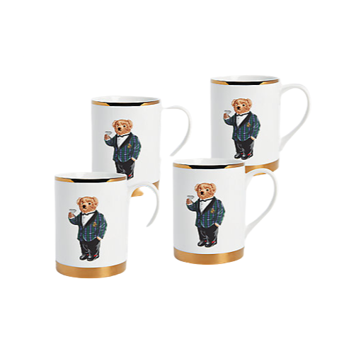 Набор из 4 кружек Ralph Lauren Home Thompson, фарфор (11678)