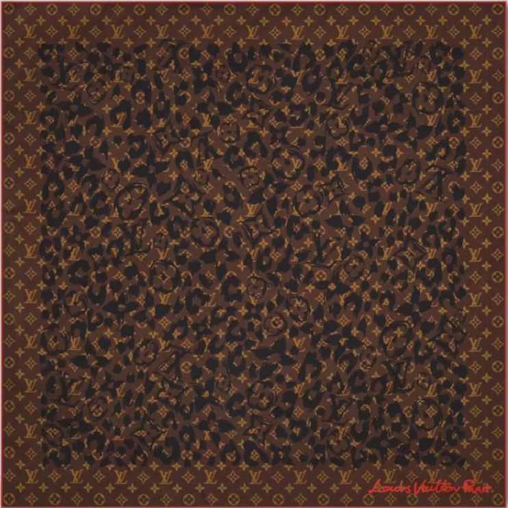 Louis Vuitton Safari Square handkerchief, 90x90 cm (16478)