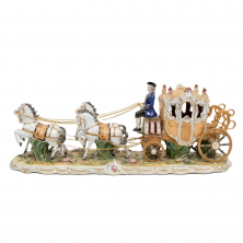 Скульптура Meissen Карета с лошадьми, 93х33см (16778)