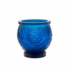 Ваза Medium blue vase empreinte