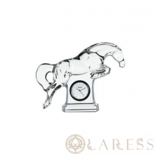Скульптура Baccarat Часы и Лошадь 12см (5683)