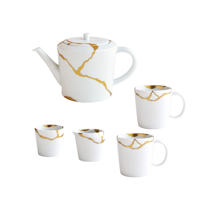 Чайный сервиз Bernardaud Kintsugi на 6 персон (8984)