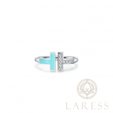 Кольцо Tiffany & Co wire с бриллиантими и бирюзой (7685)