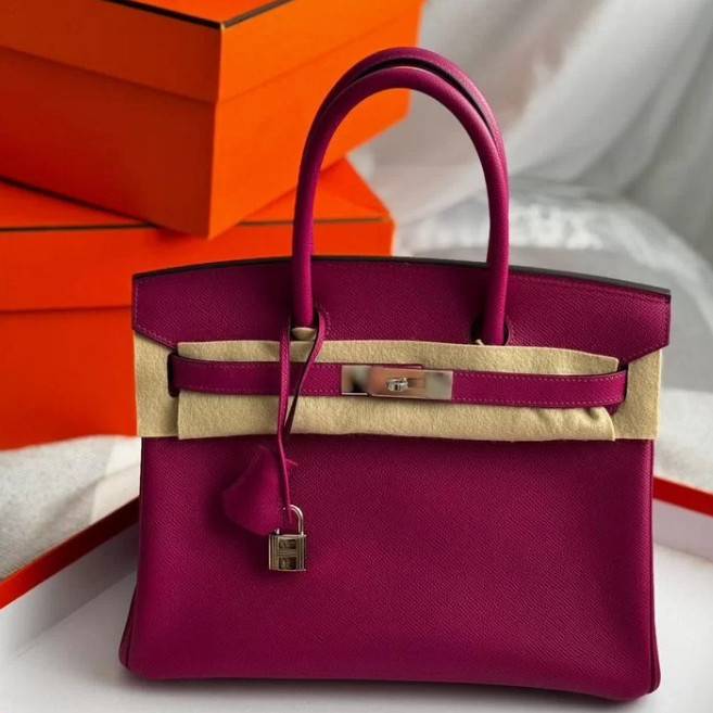 Сумка женская Hermes Birkin 30 Epsom PHW (10687)
