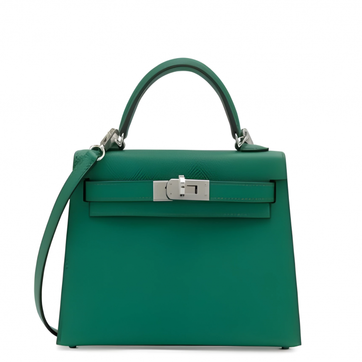 Сумка Hermes Kelly 25 Vert Vertigo PHW (10688)