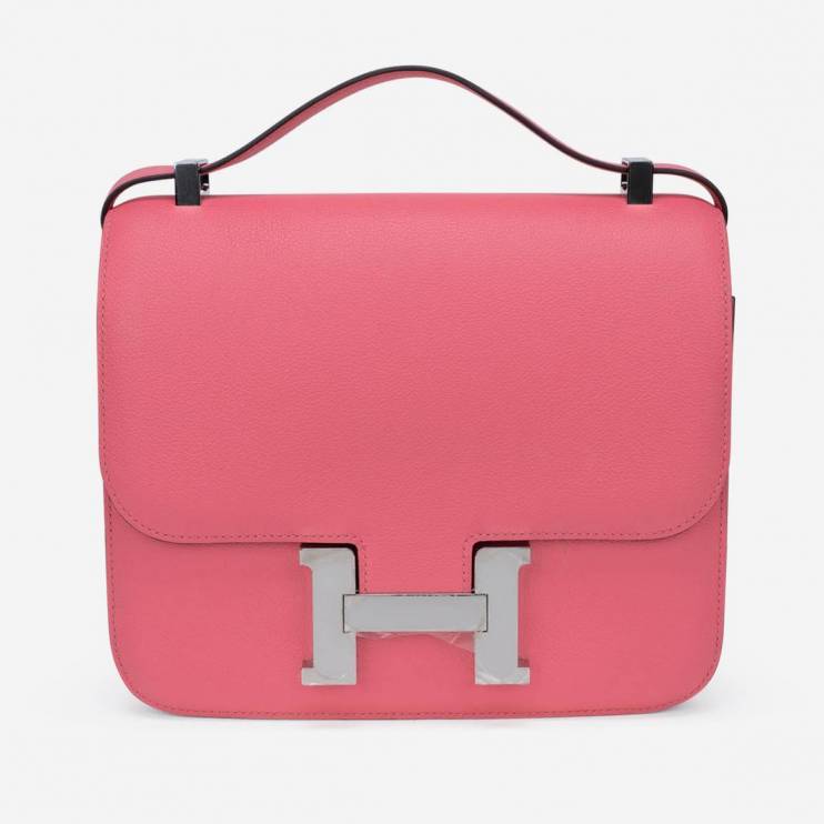Женская сумка Hermes Constance Roze Azalee (7488)