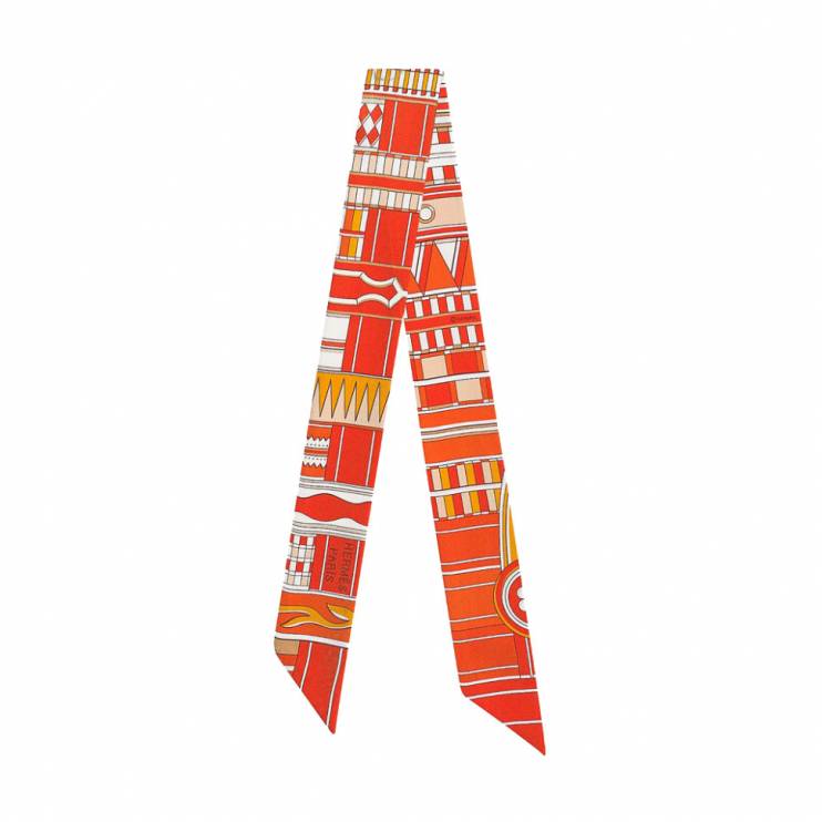Шарф HERMES Voltes et Pirouettes twilly 5890