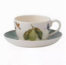 Чашка чайная с блюдцем Wedgwood Sarahs Garden 300мл (6691) зелёные