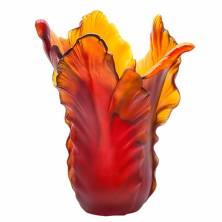 Ваза Daum Tulipe  52,5 см темно-янтарная (7391)