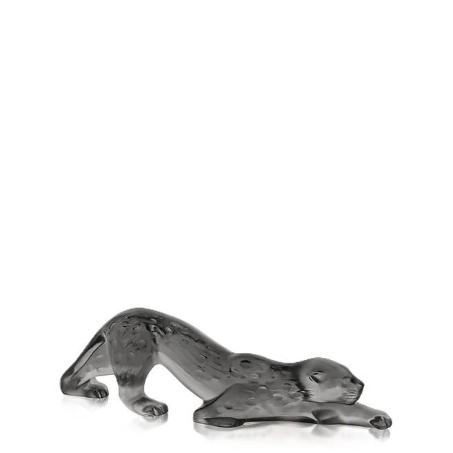 Скульптура Lalique Zeila пантера серая 21 см (12594)