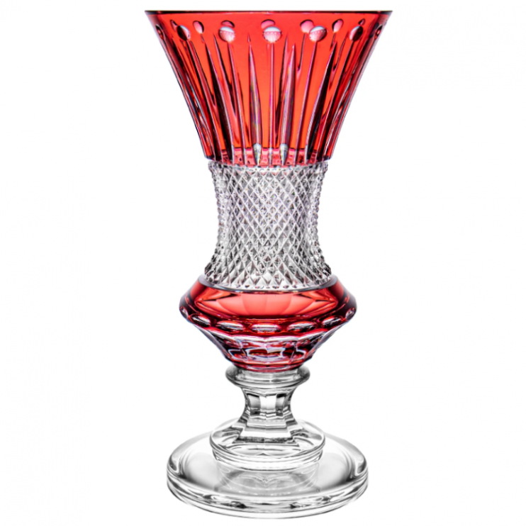Ваза Faberge Xenia, 35,5 см (16294) бледно-красная