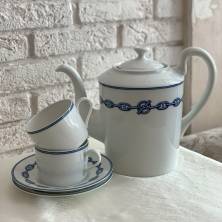 Чайный сервиз Hermes Chaine d'Ancre Blue (6098)