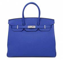 Женская сумка Hermes Birkin Electric Blue 30 см (7498)