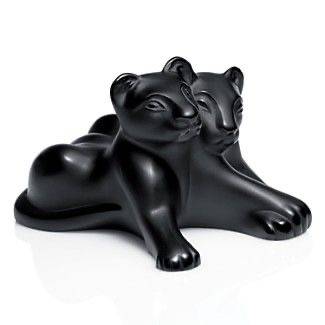 Скульптура Lalique Два львенка 12,7 см (11099)