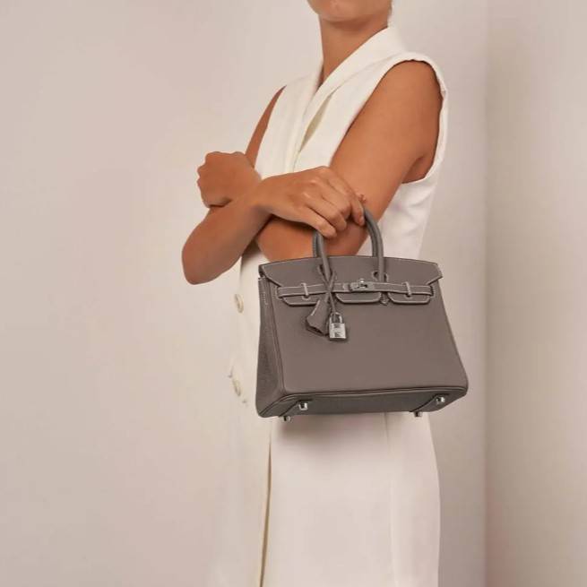 Сумка Hermes Birkin 35 PHW Etoupe (11399)