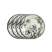 Set of 4 Gien Tulipes snack plates, 22cm (15099)