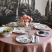 Set of 4 Gien Tulipes snack plates, 22cm (15099)